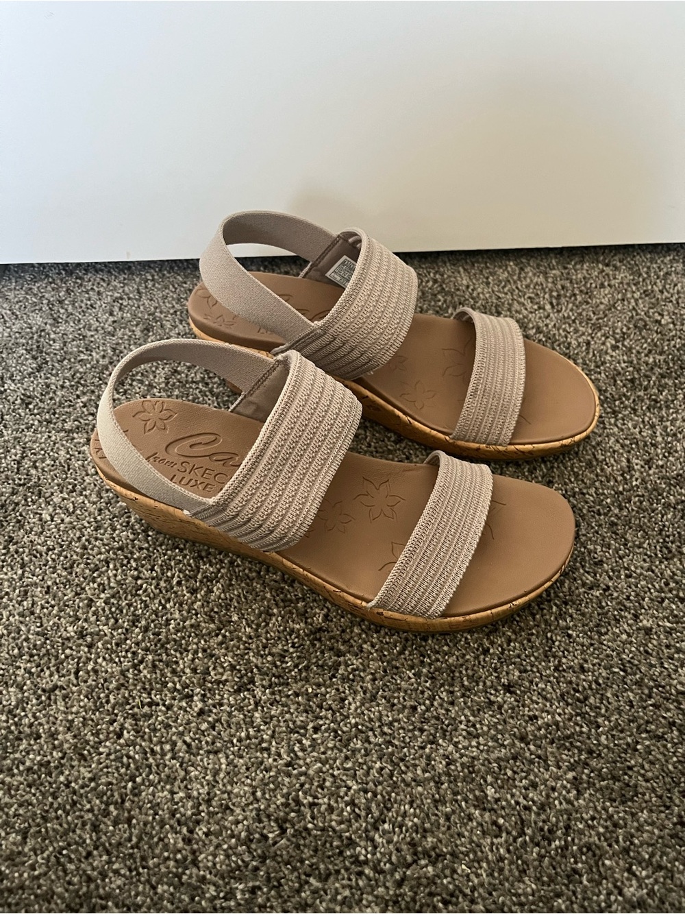 Cali from Skechers luxe foam wedges
